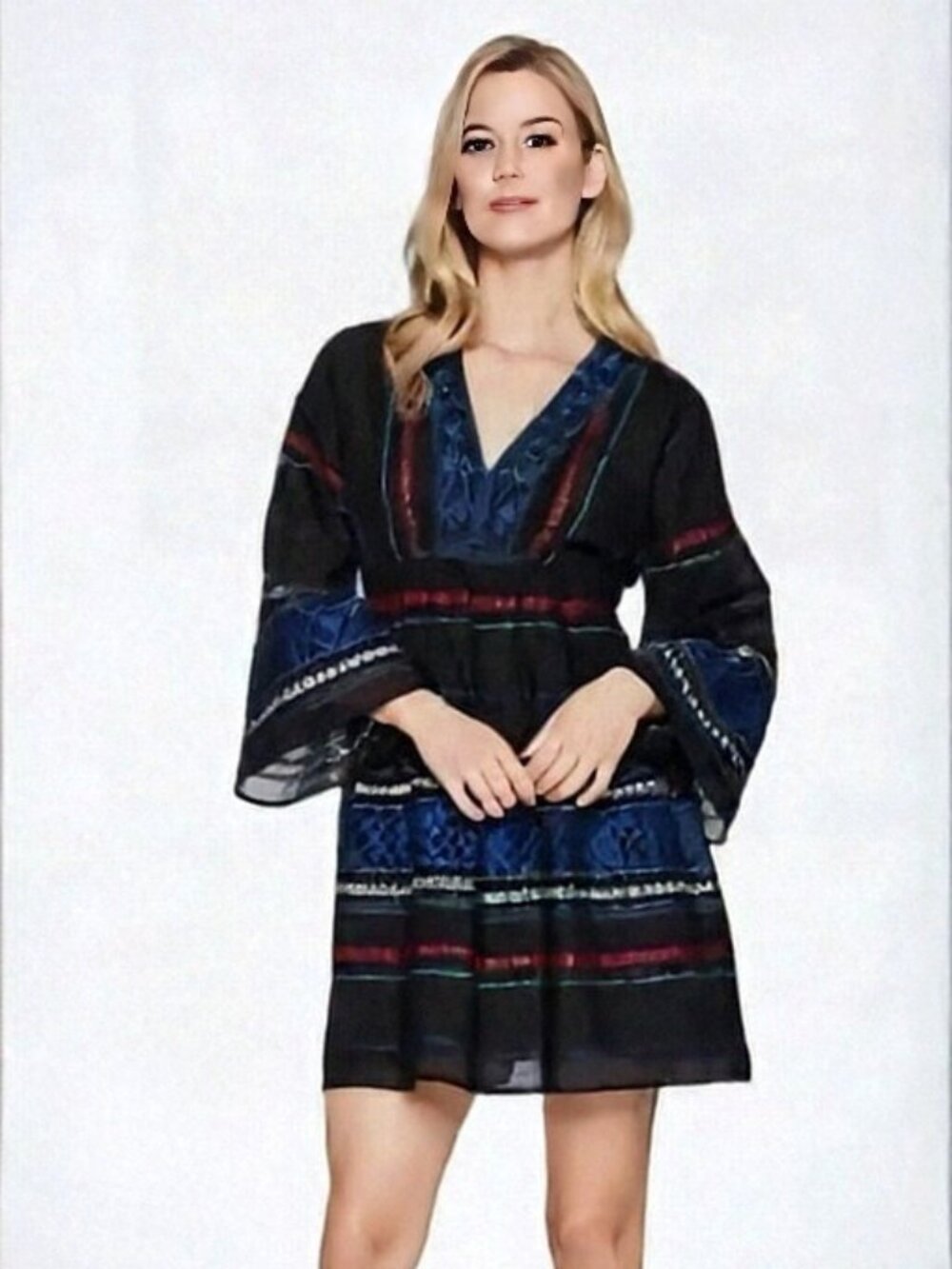 NWT Joie Shada Embroidered Mini Dress
